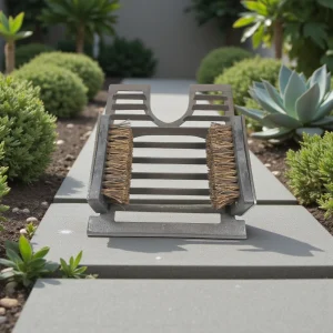 Heavy Duty Weatherproof Outdoor Cast Iron Boot Scraper Brush Decorative Classic